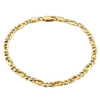 9ct gold 6.2g 7 ins figaro Bracelet